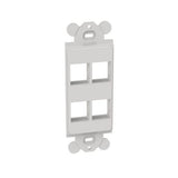 Panduit NK4RMFWH NK 4-Port, Screw Mount module frame, White