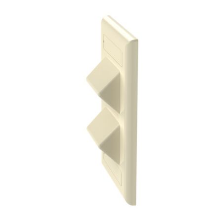 Panduit NK4VSFEI | Netkey 4 Port Sloped Vertical Faceplate With Labels