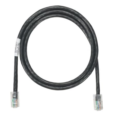 Panduit NK5EPC7BLY | NetKey Cat 5e 24 AWG UTP Patch Cord, 7 ft, Black