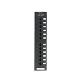 Panduit NK5EPPG12WY | NetKey Cat 5e Punchdown Panel, Flat, 12-Port, Wall-Mount