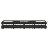 Panduit NK5EPPG48Y | NetKey Cat 5e Punchdown Panel, Flat, 48-Port