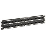 Panduit NK5EPPG48Y | NetKey Cat 5e Punchdown Panel, Flat, 48-Port