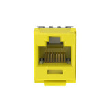 Panduit NK688MYL-Q | NetKey Cat 6 Punchdown Jack, Yellow - Pack of 25