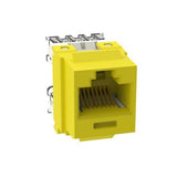 Panduit NK688MYL-Q | NetKey Cat 6 Punchdown Jack, Yellow - Pack of 25