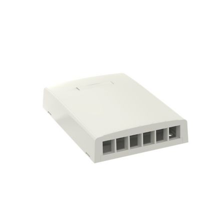 Panduit NK6BXIW-AY | NK 6-Port Surface Mount Box, Off White
