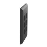 Panduit NK6FBL | NetKey Faceplate, 6-Port, Black, with Label Pocket
