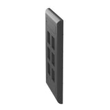 Panduit NK6FBL | NetKey Faceplate, 6-Port, Black, with Label Pocket