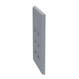 Panduit NK6FIGY | Netkey Faceplate, 6-Port, International Gray, With Label Pocket