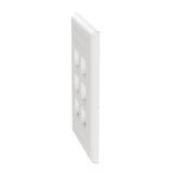 Panduit NK6FWHY | NK 6-Port, single gang, Flush Mount Vertical Faceplate With Labels, White