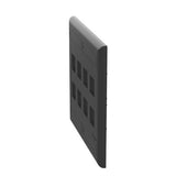 Panduit NK8FBL | NetKey Faceplate, 8-Port, Black, with Label Pocket