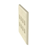 Panduit NK8FEI | Flush Mount Screw-on Faceplates With Labeling, Electric Ivory