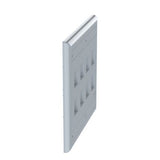 Panduit NK8FIG | NetKey Faceplate, 8-Port, International Gray, with Label Pocket