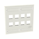Panduit NK8FWH | Flush Mount Screw-on Faceplates With Labeling, White
