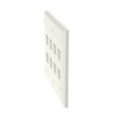 Panduit NK8FWH | Flush Mount Screw-on Faceplates With Labeling, White