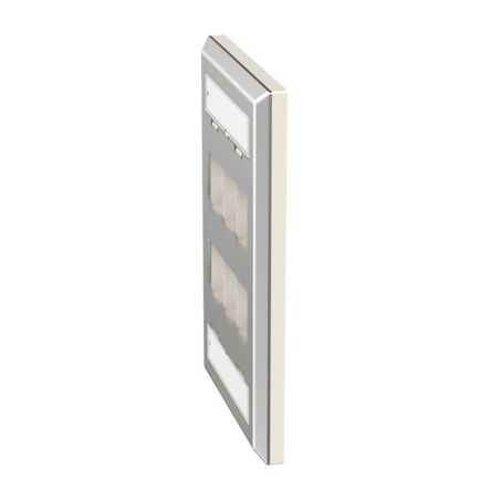 Panduit NKF6S | NK 6-Port, Single Gang, stainless Steel, Vertical Faceplate
