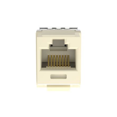 Panduit NKP5E88MEI-Q | NetKey Cat 5e Punchdown Jack, Electric Ivory - Pack of 25