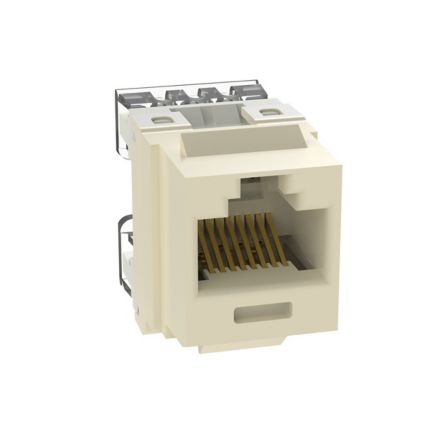 Panduit NKP5E88MEI-Q | NetKey Cat 5e Punchdown Jack, Electric Ivory - Pack of 25