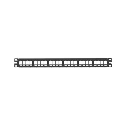 Panduit NKPP24FMY NK Modular Patch Panel, Flat, Flush Mount, 24 Port, 1 RU