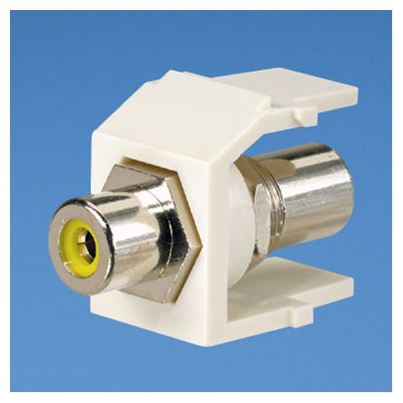 Panduit NKRTMYWH | NetKey RCA Module