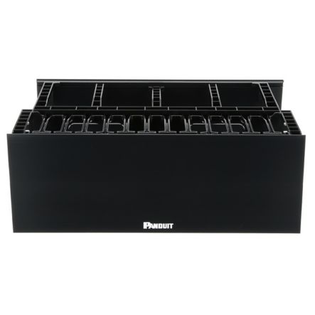Panduit NM4 | NetManager HC Horizontal Dual-Sided Manager, 4RU, Black