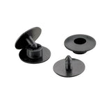 Panduit NR4BL-L Accessory, Snap Rivet, 4"; x 4"; (100mm x 100mm) Fiber-Duct, Black, pack of 50