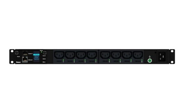 Panduit P08G10M | SmartZone G5 Monitored/Switched PDU, 16A 1-Phase 1U, 8×C13, 3m Cord, IEC 60309 Input