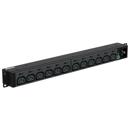 Panduit P12B46M | Basic PDU, 20AMP, 208V, (12)C13, NEMA L6-20P