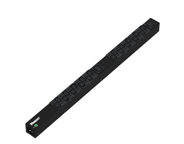 Panduit P22B39M | Basic PDU, 16A 208V, (20) C13 & (2) C19 Outlets, IP44
