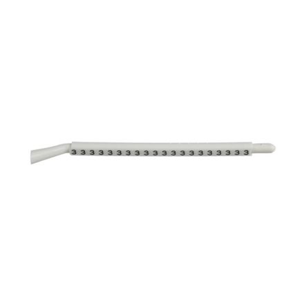 Panduit PCA23-3 | Stronghold Pca23-3 Clip-On Wire Marker, 23-3, Acetal, White, Black, 0.3"X0.19"