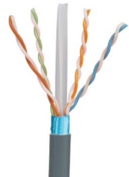 Panduit PFZ6X04BU-CED | Copper Cable, Cat 6A, 23 AWG, F/UTP, LSZH, Euroclass DCA, Blue