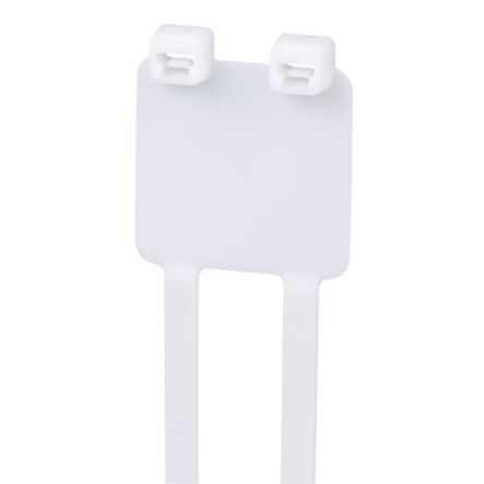 Panduit PL2M2S-L | Pan-Ty PL2M2S-L Marker Cable Tie, PA6.6, 7.4"L, 50lb, 87 x 1.07" Write-on area