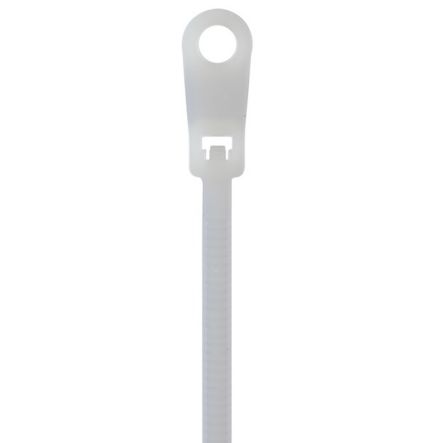 Panduit PLC1.5I-S8-M | Pan-Ty PLC1.5I-S8-M Locking Clamp Tie, PA6.6, M4, 6.1"L, 40lb, PK1000