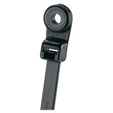 Panduit PLC2S-S10-M0 | Pan-Ty Locking Clamp Tie, Black, UV PA6.6, M5, 7.9"L, 50lb, PK1000