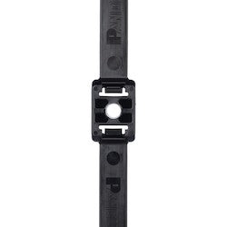 Panduit PLDC1.5EH-L350 | Pan-Ty PLDC1.5EH-L350 Double Clamp Tie, Blk, High Heat UV PA6.6, 13.1"L, 150lb