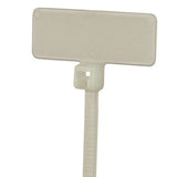 Panduit PLF1MB-C Marker Tie, Flag, 4.0";L (101mm), Miniature, Nylon, Natural, Pack of 100