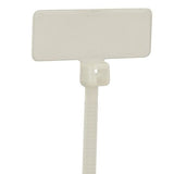 Panduit PLF1MB-C Marker Tie, Flag, 4.0";L (101mm), Miniature, Nylon, Natural, Pack of 100