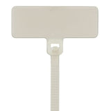 Panduit PLF1MB-C Marker Tie, Flag, 4.0";L (101mm), Miniature, Nylon, Natural, Pack of 100