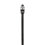 Panduit PLP2S-M0 | Pan-Ty Locking Push Mount Tie, Black, UV PA6.6, 7.9"L, 50lb, PK1000