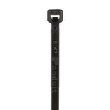 Panduit PLT1.5M-M0 | Pan-Ty PLT1.5M-M0 Cable Tie, Black, UV PA6.6, 5.6"L, 18lb, PK1000