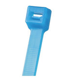 Panduit PLT1M-C76 | Pan-Ty PLT1M-C76 Cable Tie, Aqua, Tefzel, UV, High Heat, 4"L, 18lb, PK100