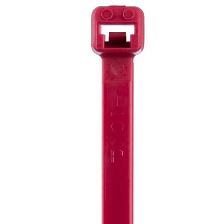 Panduit PLT1M-L2 | Cable Tie, 4.0";L (102mm), Miniature, Nylon, Red, pack of 50