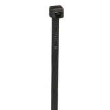Panduit PLT2I-M0 | Pan-Ty PLT2I-M0 Cable Tie, Black, UV PA6.6, 8"L, 40lb, PK1000