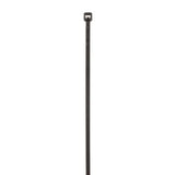 Panduit PLT2M-C0 Cable Tie, 8.0";L (203mm), Miniature, Weather-resistant, Black, Pack of 100