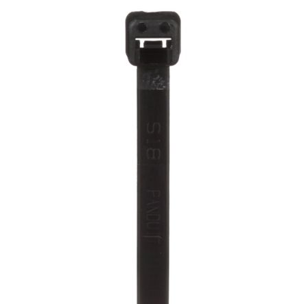 Panduit PLT2S-C0 | Pan-Ty Cable Tie, Black, UV PA6.6, 7.4"L, 50lb, PK100