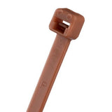 Panduit PLT2S-C1 Cable Tie, 7.4";L (188mm), Standard, Nylon, Brown, Pack of 100