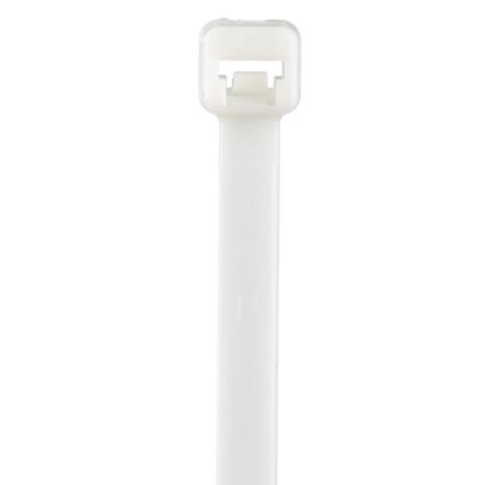 Panduit PLT2S-C10 Cable Tie, 7.4";L (188mm), Standard, Nylon, White, Pack of 100