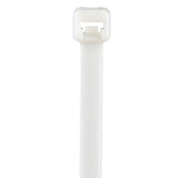 Panduit PLT2S-C10 Cable Tie, 7.4";L (188mm), Standard, Nylon, White, Pack of 100
