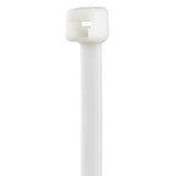 Panduit PLT2S-C10 Cable Tie, 7.4";L (188mm), Standard, Nylon, White, Pack of 100