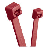 Panduit PLT2S-C702Y | Pan-Ty PLT2S-C702Y Cable Tie, Maroon, HALAR, Heat and UV, 7.4"L, 50lb, PK100