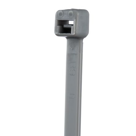 Panduit PLT2S-C8 Cable Tie, 7.4";L (188mm), Standard, Nylon, Gray, Pack of 100